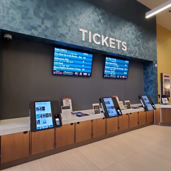Kirkland, WA USA - circa October 2021: View of the interior of a Cinemark movie theater