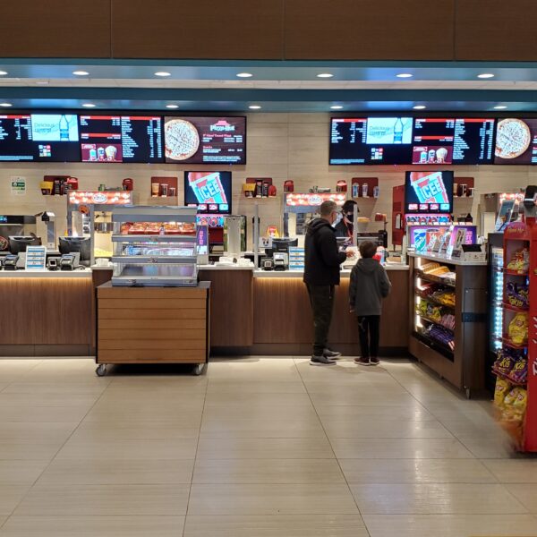 Kirkland, WA USA - circa October 2021: View of the interior of a Cinemark movie theater